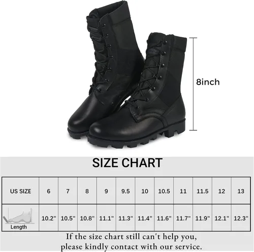 Miniatura 4 de WIDEWAY Botas tácticas del ejército para hombre, botas de combate ligeras, botas de selva, botas de trabajo militares, botas de desierto