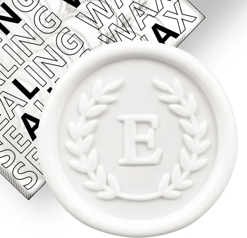 Miniatura 107 de 50 calcomanías adhesivas de cera con letra W, hechas a mano, sin necesidad de sellar, rasgar y usar calcomanías de cera para invitaciones de boda