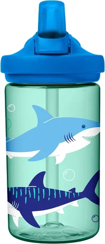 Miniatura 103 de CamelBak Eddy+ Kids Water Bottle with Bite Valve Straw, Leak‑Resistant Easy‑Sip Design for Everyday Hydration, 14oz Kids Animales de la selva