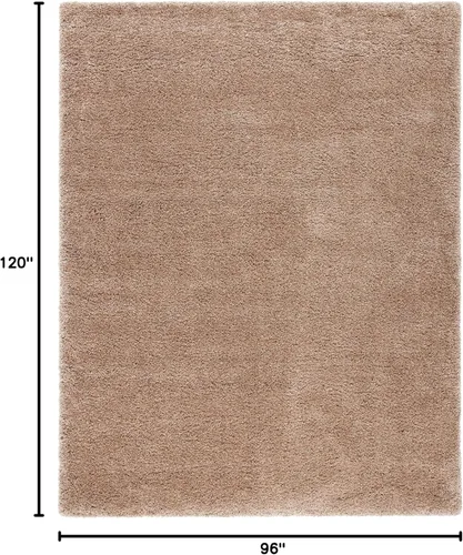 Miniatura 131 de SAFAVIEH Accent Rug 2'x3' - Milan Shag Collection - Modern Design, Dark Beige, Ultra Plush Thick Pile, Ideal for Bedroom, Nursery, Living Room