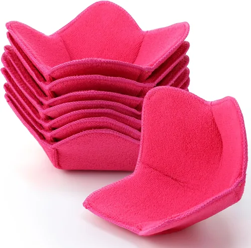 Miniatura 13 de Patelai Juego de 8 recipientes para microondas acogedores para comida caliente, de 7.5 pulgadas, aptos para microondas, multiusos, a prueba