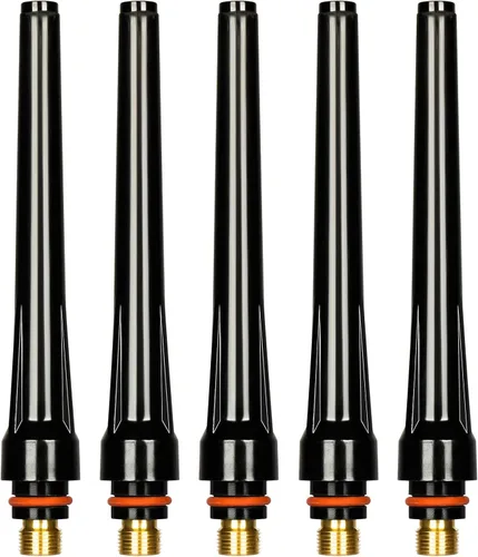 5 unids TIG soldadura 57Y02 tapa trasera larga para la antorcha de soldadura TIG wp 17 18 26 consumibles de Tig de la serie Suministros de soldadura