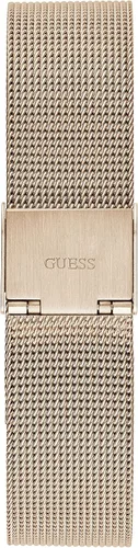 Miniatura 3 de GUESS Reloj clásico con esfera de diamante de 1.575in, Oro