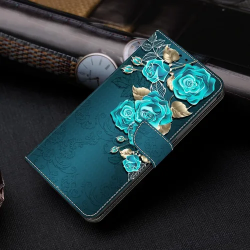 Miniatura 7 de Funda para Moto G 5G 2022, Moto G 5G 2022, funda protectora de piel sintética con tarjetero para Motorola Moto G 5G 2022 - Rosa azul