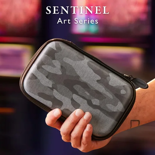 Miniatura 5 de Casemaster Sentinel - Estuche para 6 dardos, sostiene accesorios adicionales, puntas, ejes y vuelos, compatible con punta de acero y dardos de punta