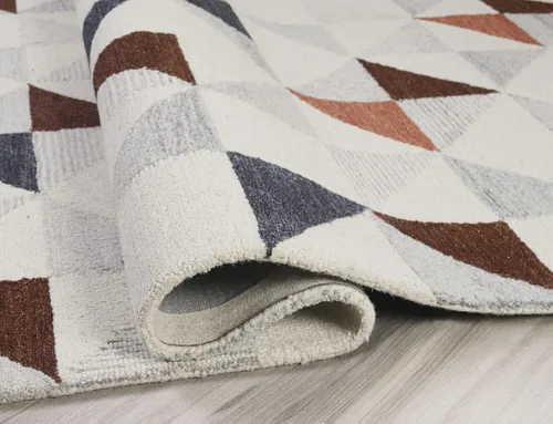 Miniatura 3 de Fab Habitat Expert Weavers - Alfombra de lana india pura enganchada a mano para interiores, proporciona comodidad y belleza para el uso diario