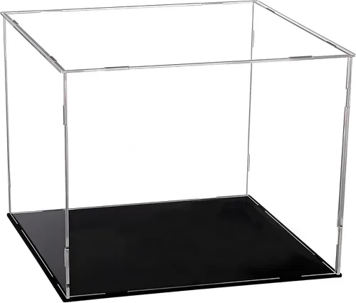 Miniatura 13 de Evron Vitrina para coleccionables para ensamblar, caja de acrílico transparente, alternativa a estuche de vidrio para exhibir figuras de acción