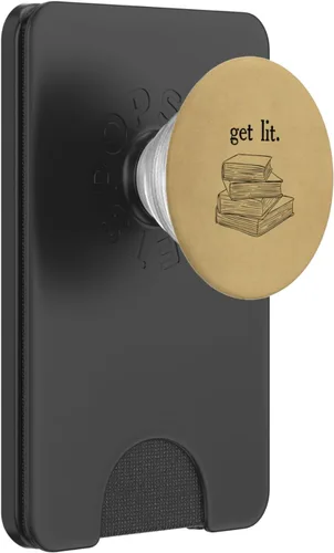 Miniatura 6 de Get Lit Reading Book Nerd Literatura divertida para profesores de inglés PopSockets PopGrip: agarre intercambiable para teléfonos y tabletas