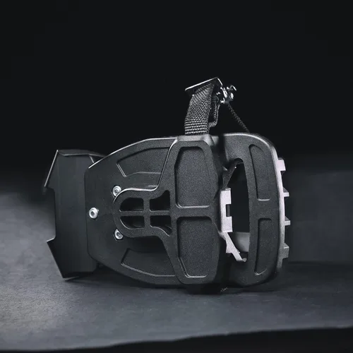 Miniatura 9 de Venzo Clips para dedos de bicicleta para bicicleta, adaptadores de pedal de bicicleta de ejercicio para interiores, compatible con pedal