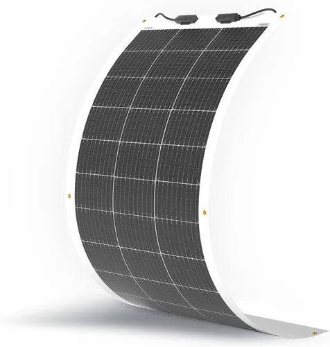 Renogy - Panel solar flexible de 100 vatios, 12 voltios, monocristalino, semi-flexible, plegable, mono, cargador fuera de la red para superficies