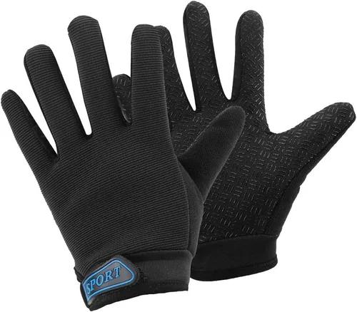Accmor Guantes de ciclismo para niños, transpirables, antideslizantes, guantes de dedo completo para niños, ciclismo, escalada, equitación, ciclismo