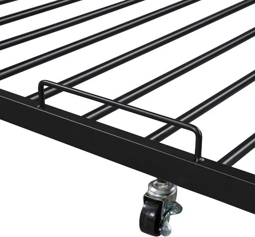Miniatura 5 de Harper & Bright Designs Cama de plataforma matrimonial con nido y puertos USB, marco de cama matrimonial de metal con cabecera de almacenamiento