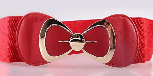 Miniatura 3 de X&F - Cinturón ancho para mujer, diseño de bowknot
