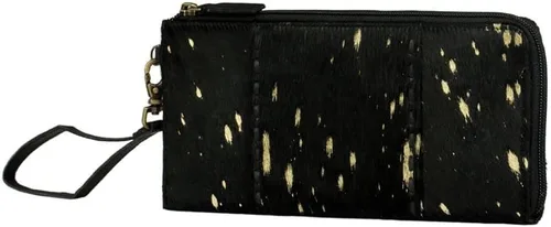 Miniatura 2 de Myra Bag Cartera de mano occidental para mujer - Pulsera de pelo en cuero, Negro