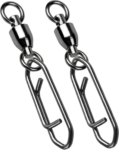 Miniatura 8 de AMYSPORTS - Cojinete de alta resistencia con broche giratorio para pesca, rodamiento inoxidable, broche giratorio de pesca de agua dulce con clip