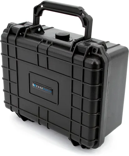 Miniatura 2 de CASEMATIX Funda rígida impermeable de 9" con espuma personalizable para electrónica portátil, herramientas y accesorios - Estuche de plástico
