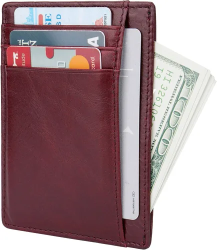 Miniatura 2 de Pequeñas carteras de bolsillo con bloqueo RFID para hombres y mujeres
