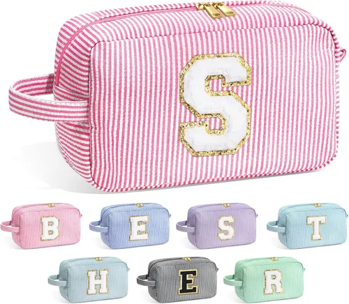 Miniatura 90 de Bolsa de Maquillaje con Inicial YOOLIFE - Regalos de Cumpleaños para Mujeres, Niñas, Mamá, Hija, Amigas, Hermana, Maestra, Regalos de Propuesta