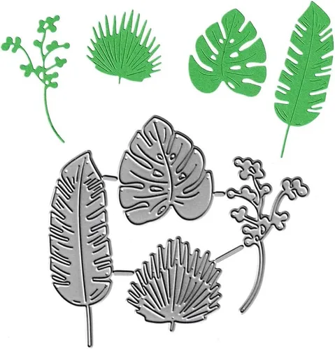 Miniatura 7 de 16 troqueles de corte de hojas, diseño de flores de verano, hojas de otoño, plantillas de metal en relieve para tarjetas, álbumes de recortes y 16