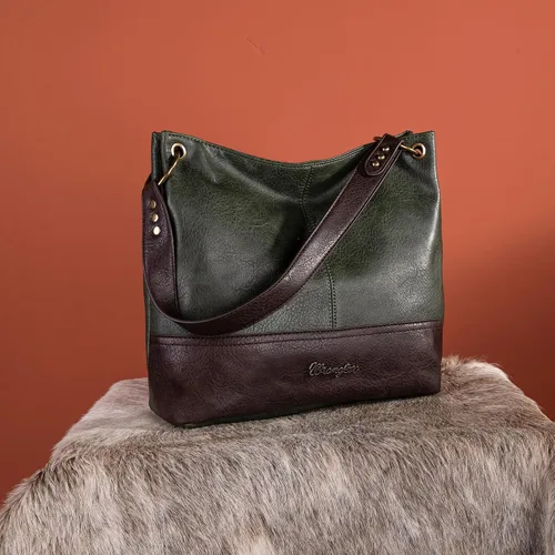 Miniatura 58 de Wrangler Hobo - Bolsas para mujer de cuero vegano con asa superior, bolsos de hombro y bolsos