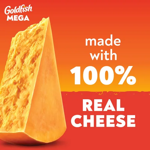 Miniatura 5 de Goldfish Mega Bites Galletas de Queso Cheddar Fuerte, Bolsa de 5.9 Oz