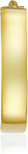 Miniatura 5 de Aretes de aro de oro amarillo o blanco de 14 quilates de grosor de 0.118 in (0.551 x 0.551 in)