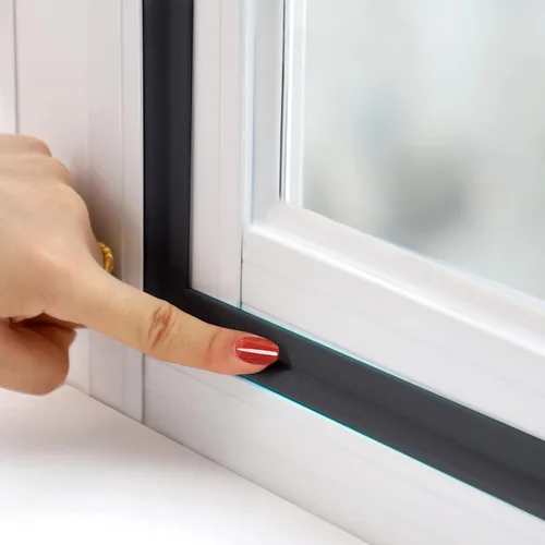 MOPMS burlete insonorizante para puerta, burlete autoadhesivo para ventana, se puede cortar, 6.56 pies de longitud, color negro