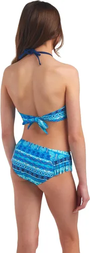 Miniatura 7 de Kanu Surf Mahina bikini halter de 2 piezas para niñas, traje de baño para playa mahina azul