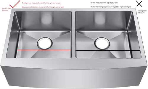Protección de Fregaderos Starstar Mate Oro 304 Acero Inoxidable Rejilla Inferior de Fregadero de Cocina, Estante (20 L x 15 W)