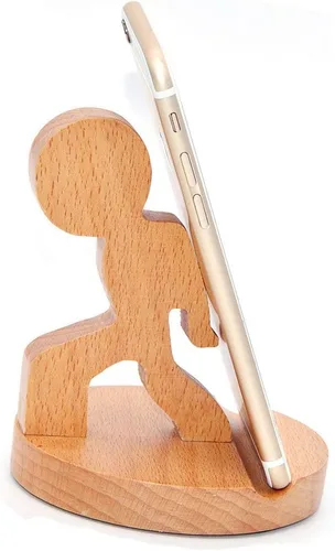 Miniatura 4 de Soporte de exhibición de madera del tenedor del teléfono móvil del caballo del bebé