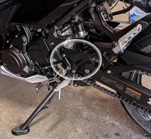 Miniatura 2 de motokano Accesorios de motocicleta para reposapiés delantero y trasero, juego de placas de talón compatible con KTM Duke 390 2017 18 19 20 21 2022