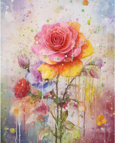 Miniatura 28 de Tucocoo Kits de pintura por números de lavanda con pinceles y pigmento acrílico sobre lienzo para adultos, hermoso proyecto de manualidades florales