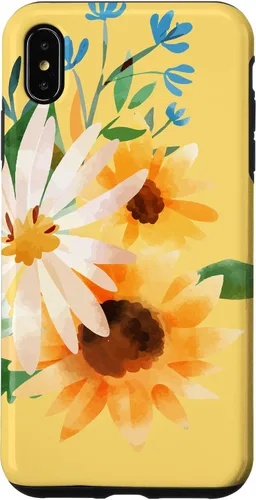 Miniatura 11 de iPhone 16 Yellow Sunflower Vintage Flower Petals Case