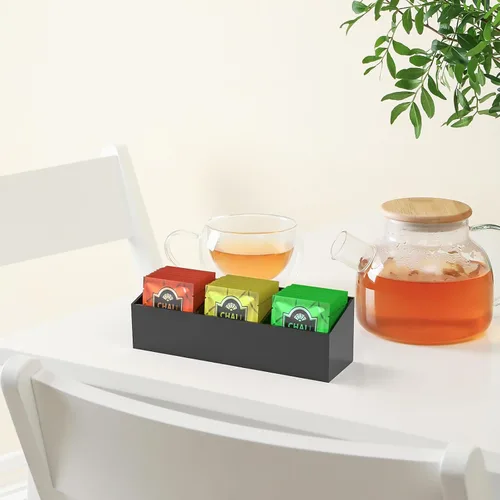 Miniatura 8 de NiHome Organizador magnético de bolsas de té para refrigerador, organizador de almacenamiento de bolsas de té acrílicas para refrigerador, soporte