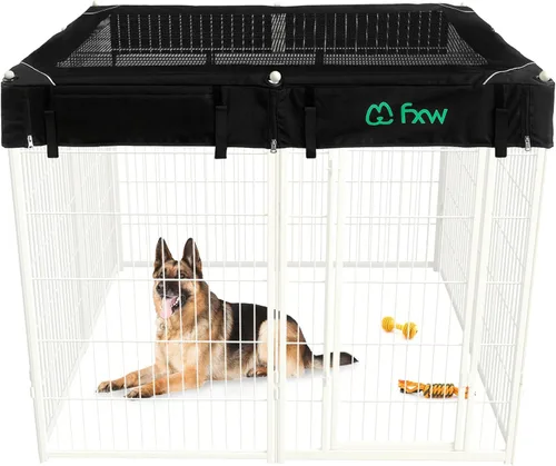 Miniatura 55 de FXW Homeplus Unleashed Corralito para Perros de Interior - Juego Sin Estrés y Seguro, Resistente de 24 Pulgadas 4 Paneles Corral para Cachorros