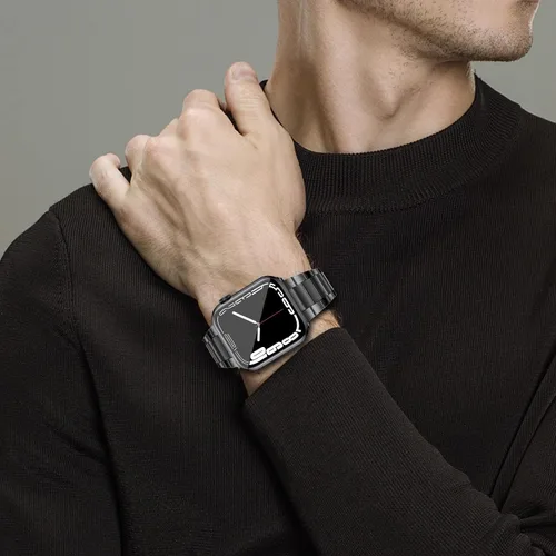 Miniatura 7 de Correas de acero inoxidable compatibles con Apple Watch Band de 1.929 in 1.772 in 1.732 in 1.654 in 1.614 in 1.575 in 1.496 in hombres y mujeres