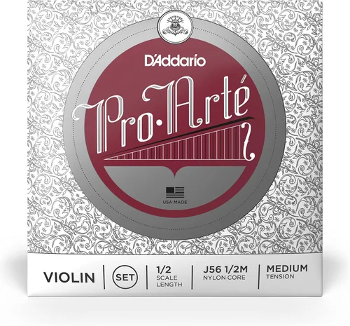 Miniatura 2 de D'Addario J56 1/2M Pro-Arte Cuerdas de Nylon para Violín, Mediano