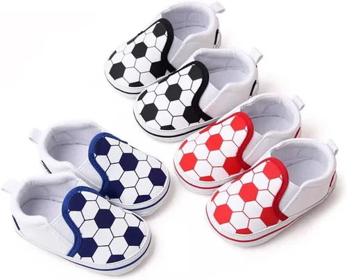 Miniatura 6 de Unsex - Zapatos de lona para niños y niñas, zapatos para primeros pasos, antideslizantes, suela suave, zapatos planos para niños pequeños