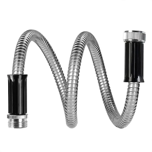 Miniatura 3 de Beaulife Manguera corta de jardín de metal de 3 pies con conectores, manguera de drenaje para desumidificador, extensión de manguera de agua pequeña