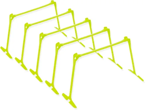 Miniatura 9 de YXXSDP Estragos de agilidad de velocidad ligera para entrenamiento, juego de obstáculos de entrenamiento de obstáculos ajustable portátil