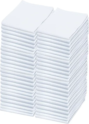 Miniatura 61 de Toallas de saco de harina Toalla de té para manualidades, plato de cocina, toalla de algodón en blanco para bordado, funda de lino para hornear