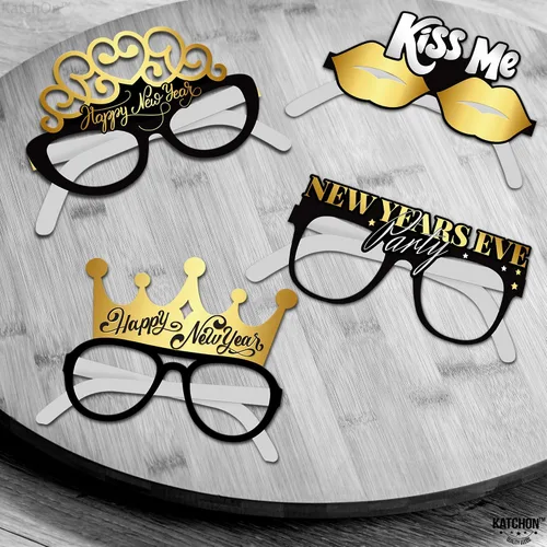 Miniatura 4 de KatchOn, Gafas de Año Nuevo 2025 – Paquete de 12 Gafas de Feliz Año Nuevo 2025, decoraciones de Año Nuevo 2025 Gafas de Año Nuevo 2025