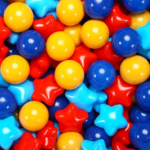 Miniatura 12 de Star Ball Pit Balls for Toddlers - 100 200 500 Pack Phthalate & BPA Free Plastic Toy Balls for Kids, Ball Pool Play Tent, Baby Kiddie Pool Water