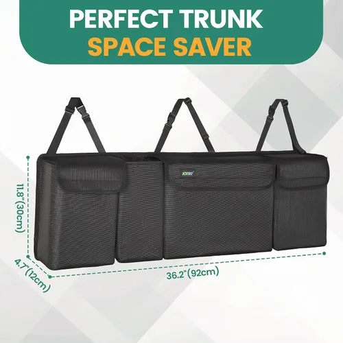Miniatura 2 de JOYSKY Organizador Colgante para Maletero, Organizador para Asiento Trasero de SUV, Camioneta, MPV, Bolsa de Almacenamiento de Vehículo de Gran