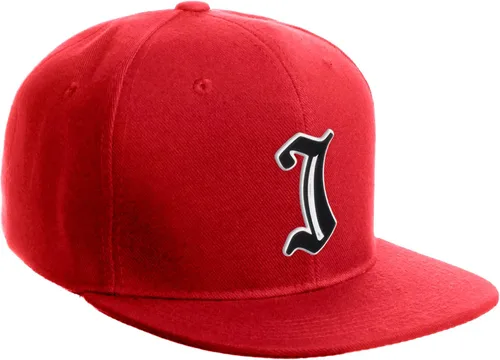 Miniatura 877 de Daxton Gorra clásica con visera de billete plano con letras del alfabeto inglés antiguo de la A a la Z