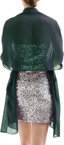 Miniatura 2 de Bufanda de gasa para mujer, hiyab nupcial, bufandas de boda, chal para dama de honor
