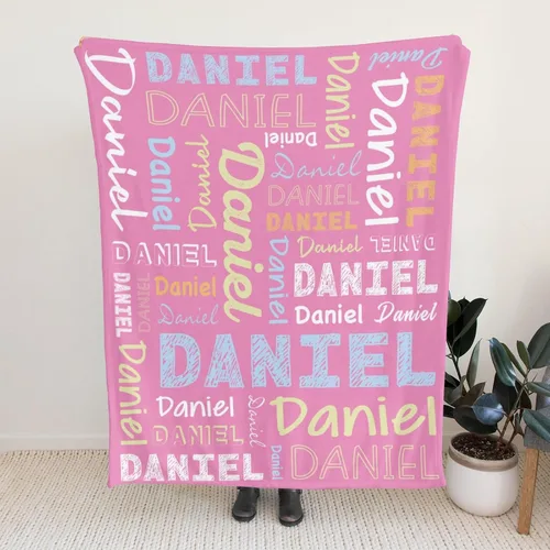 Miniatura 4 de Manta personalizada con nombre para mascotas, perros, niños, adultos, mujeres y hombres, manta personalizada con nombre, manta de regalo para mamá