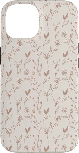 Miniatura 4 de Beige Tan Wildflower Floral Minimal Flower Boho Case for iPhone 17
