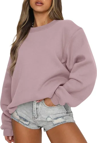 Miniatura 86 de EFAN Sudaderas de gran tamaño con cuello redondo Y2K para mujer, sudaderas con capucha para otoño, moda 2025, ropa para adolescentes y niñas, lindo