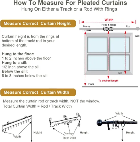 Miniatura 6 de Juego de 2 paneles de cortinas semitransparentes de 54 pulgadas de largo, cortinas plisadas a rayas para ventana, dormitorio, sala de estar, 2 Rayas